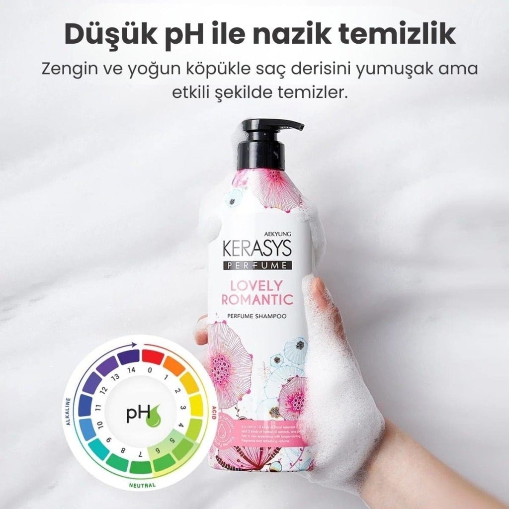 Kerasys Classic Perfume Shampoo Lovely Romantic - Kokulu Şampuan 600 ml