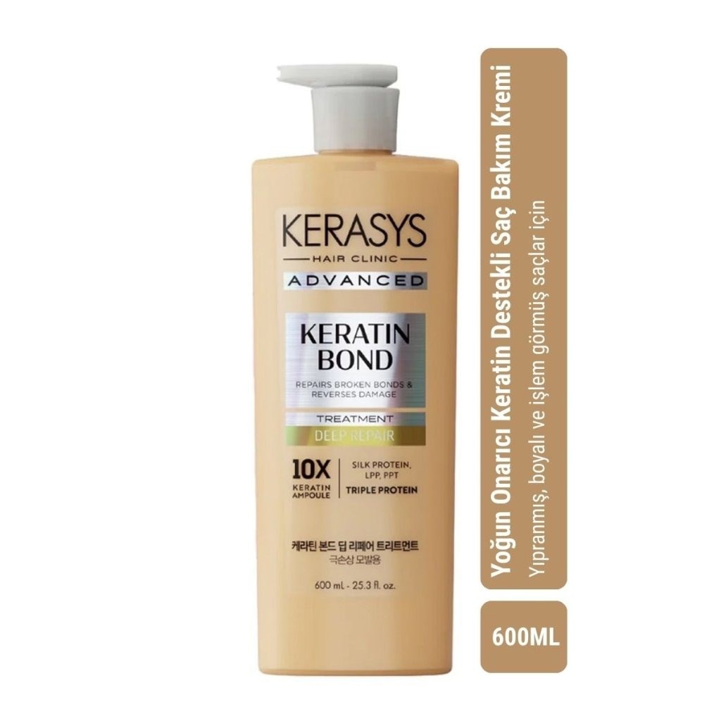 Kerasys Keratin Bond Deep Repair Treatment - Onarıcı Bakım Kremi 600 ml