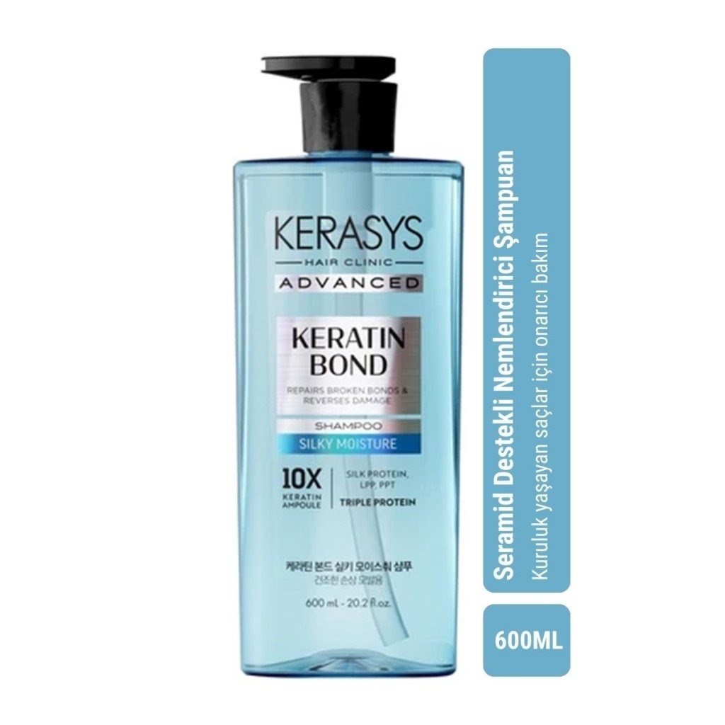 Kerasys Keratin Silky Moisture Shampoo - Seramid Bakım 600 ml