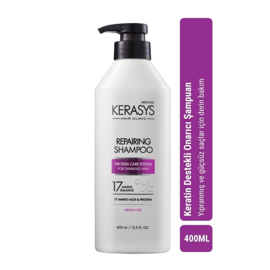 Kerasys Repairing Shampoo - Keratin Destekli Onarım Şampuan 400 ml