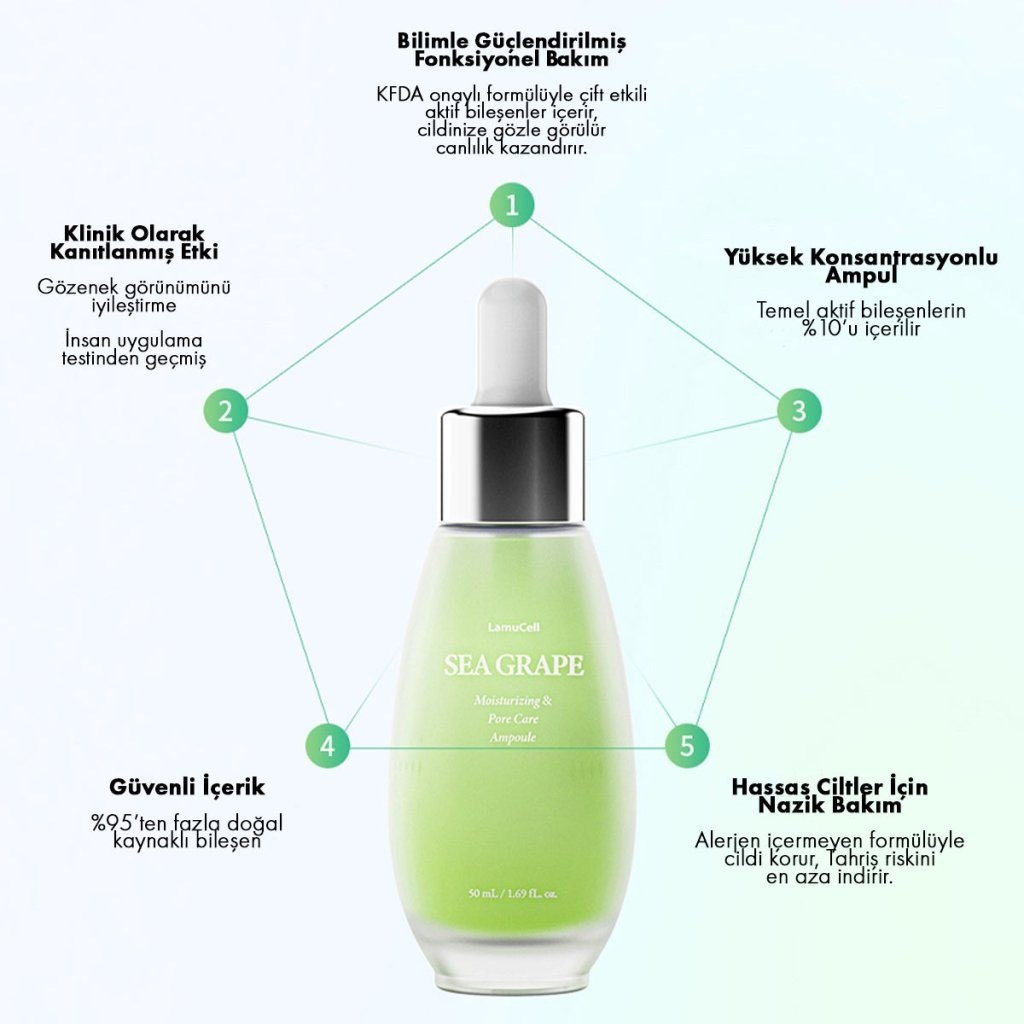 LamuCell Caulerpa Ampoule - Gözenek Sıkılaştırıcı 50 ml