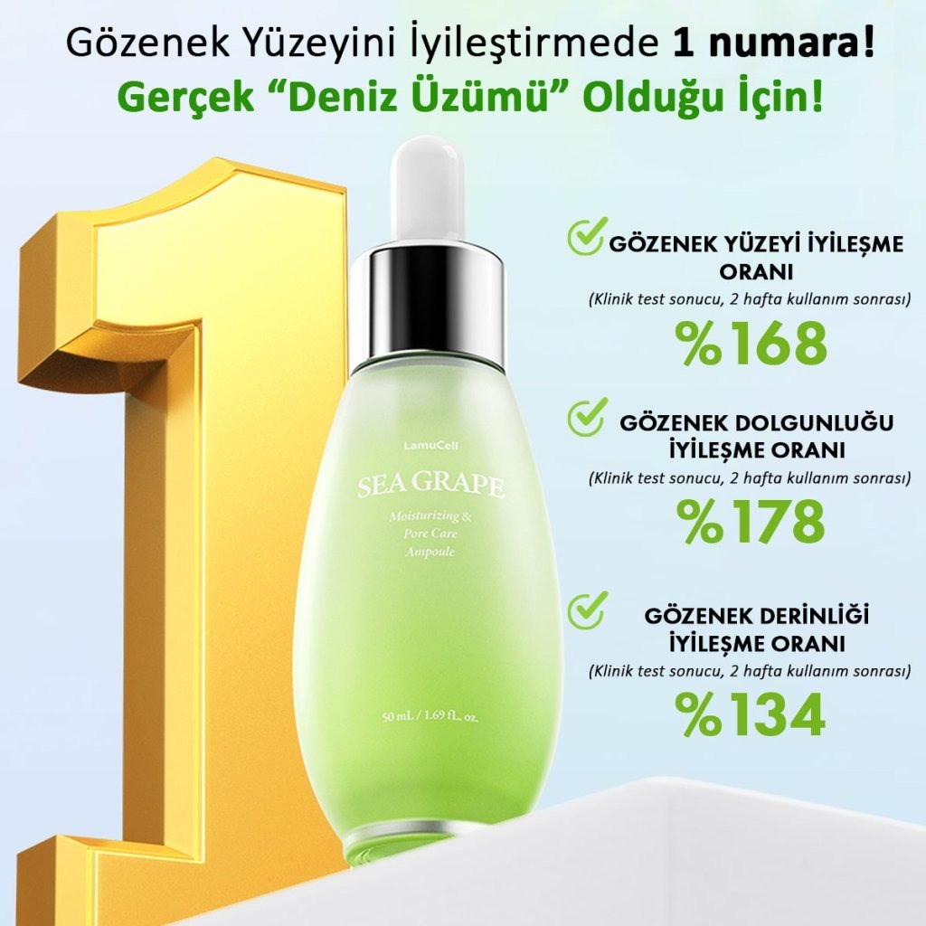 LamuCell Caulerpa Ampoule - Gözenek Sıkılaştırıcı 50 ml