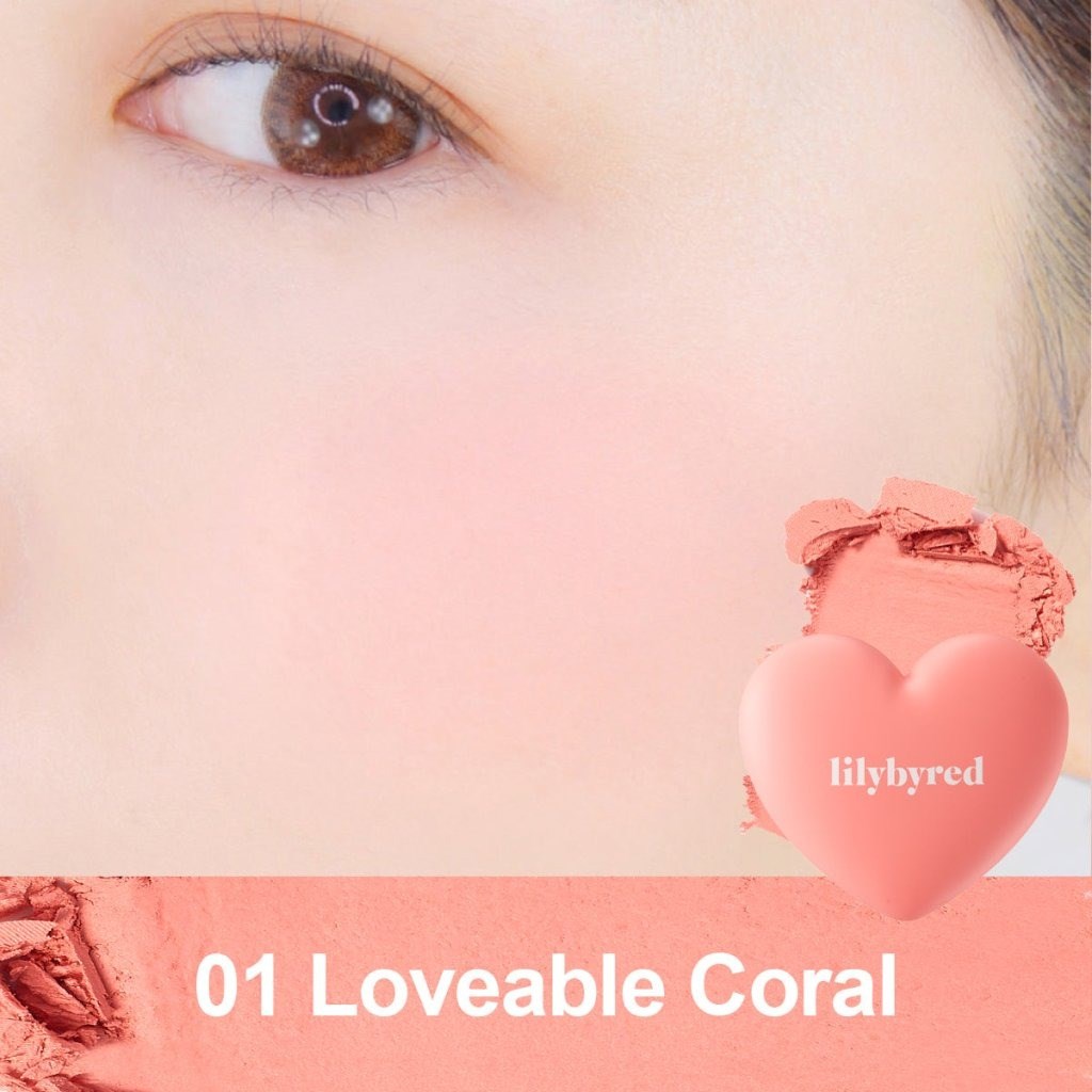 Lilybyred Luv Beam Cheek - Tekli Toz Allık Loveable Coral