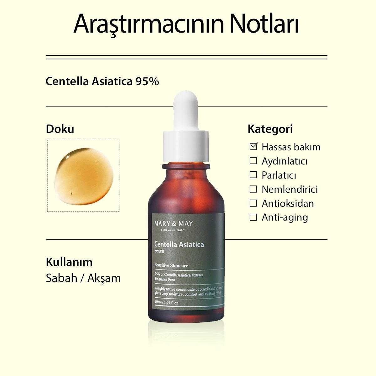 Mary & May Centella Asiatica Serum - Onarıcı Centella 30 ml