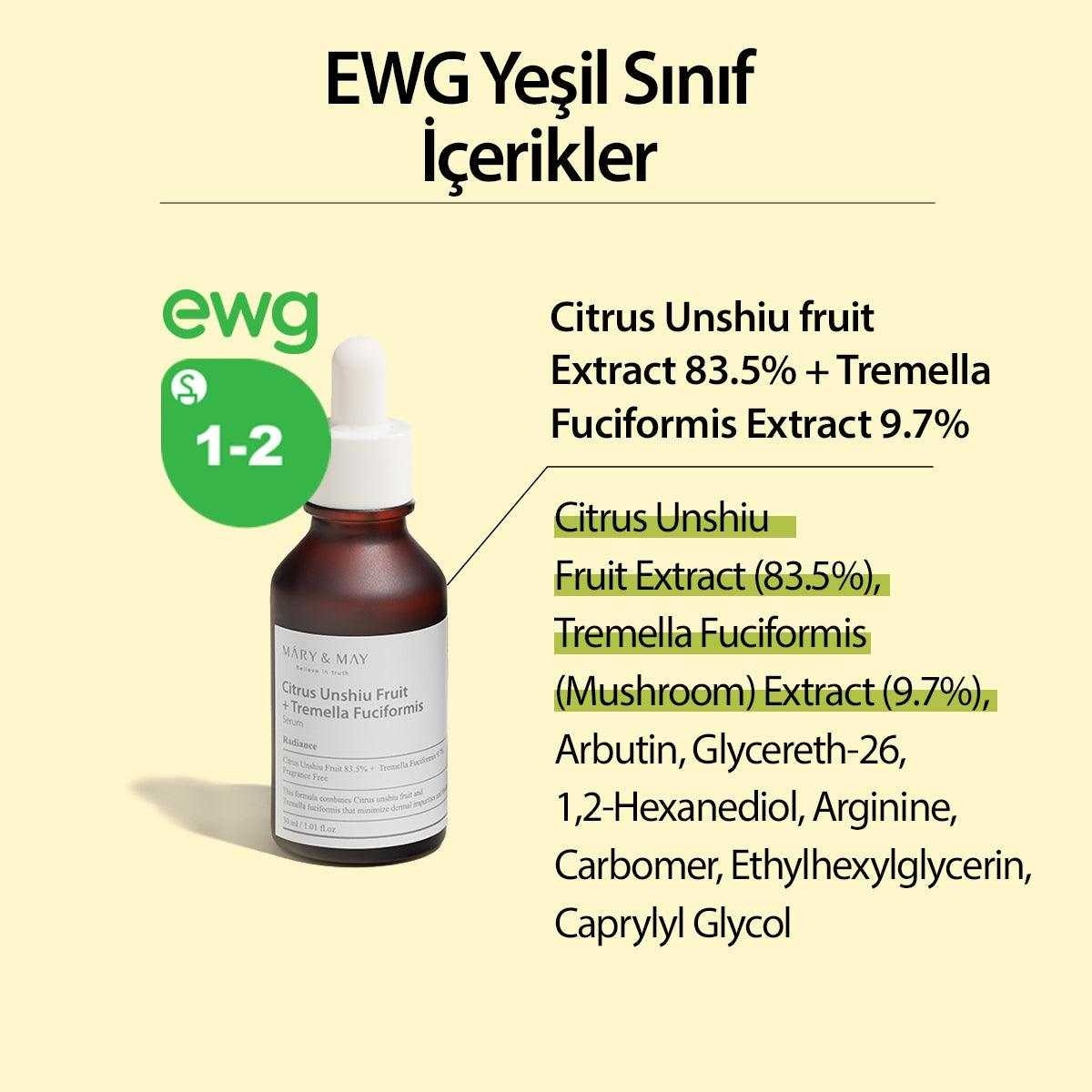 Mary & May Citrus Tremella Serum - Aydınlatıcı Serum 30 ml