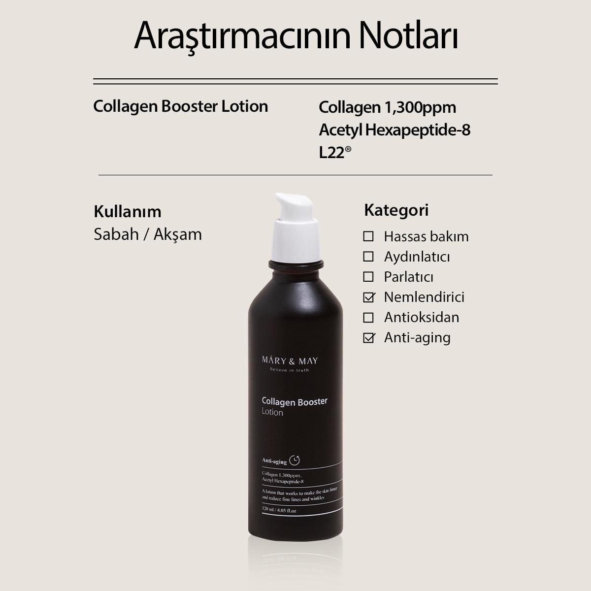 Mary & May Collagen Booster - Dolgunlaştırıcı Losyon 120 ml