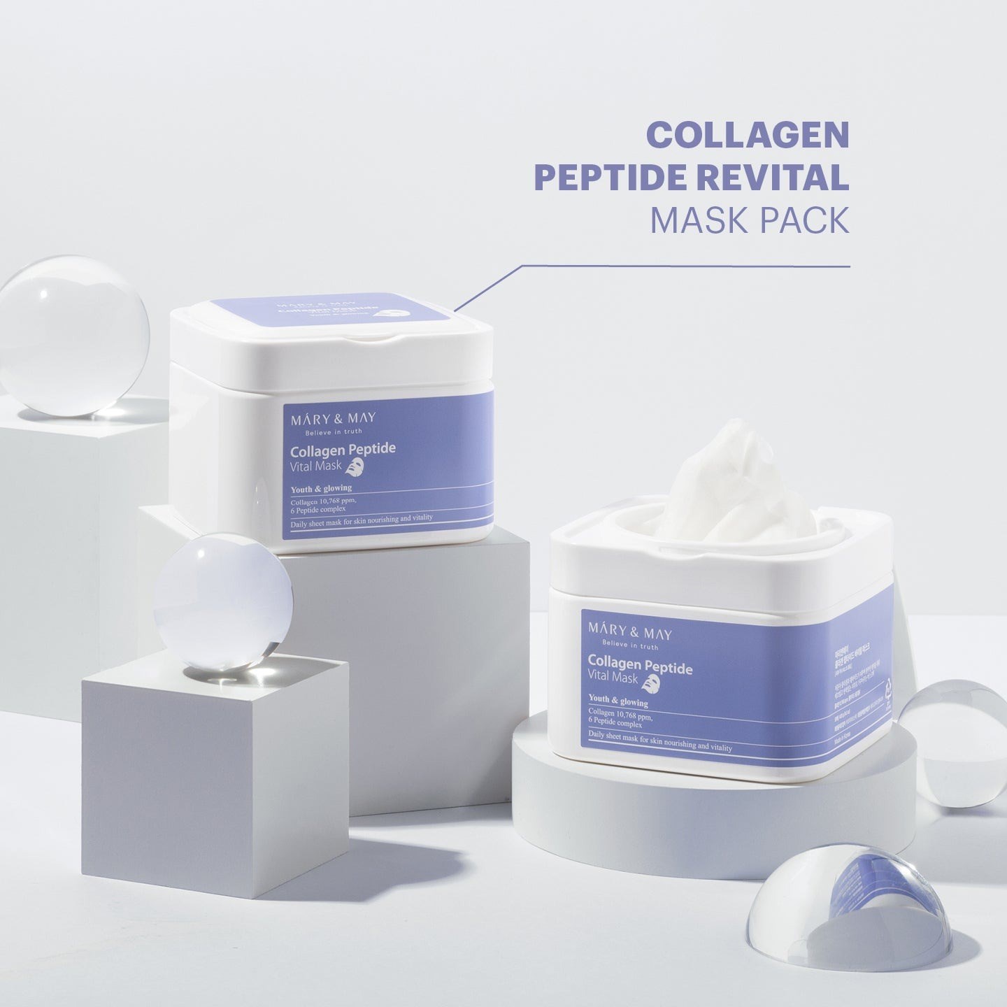 Mary & May Collagen Peptide Mask - Kırışıklık Karşıtı 30 Adet