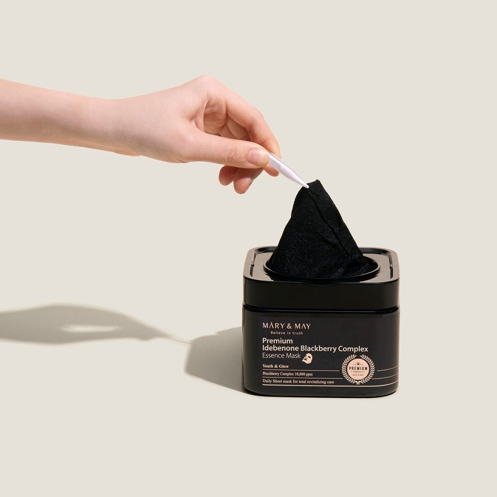 Mary & May Idebenone Blackberry Essence Mask - 20’li Maske Seti