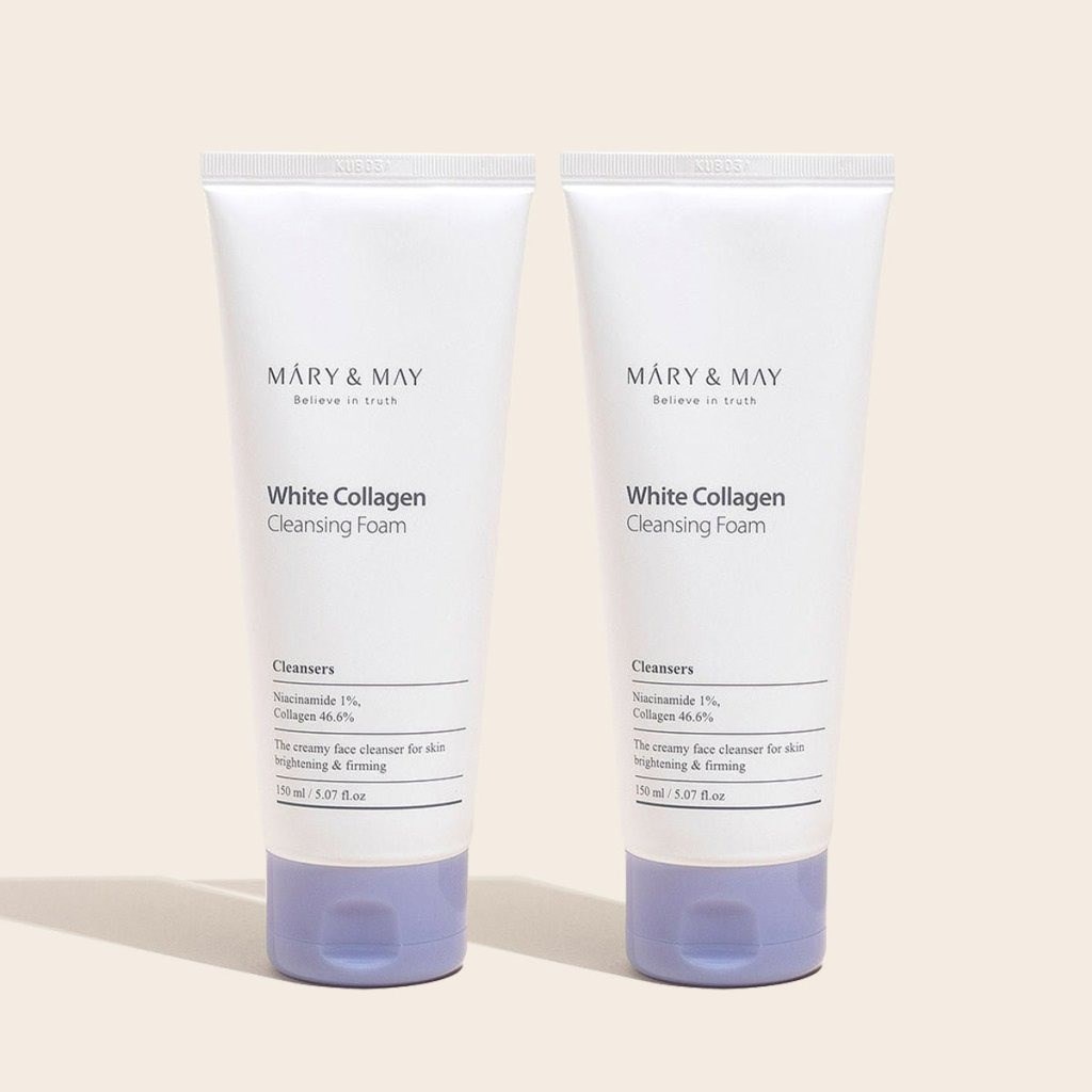 Mary & May Niacinamide Collagen Foam Duo - Temizleyici 2'li Set