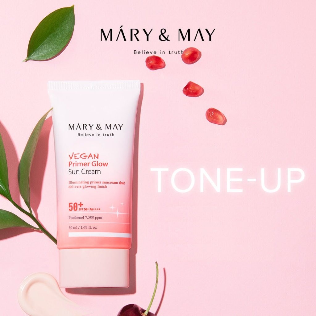 Mary & May Primer Glow Pink Sun - Güneş Kremi 50 ml