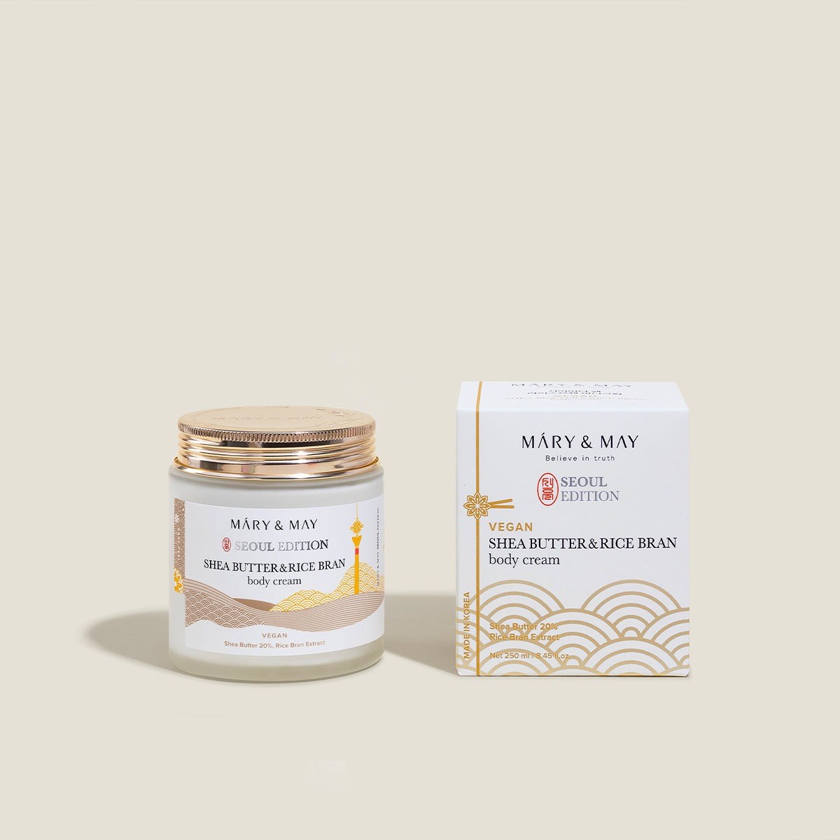 Mary & May Seoul Edition Shea Rice Body Cream - Pirinç Vücut Kremi 250 ml