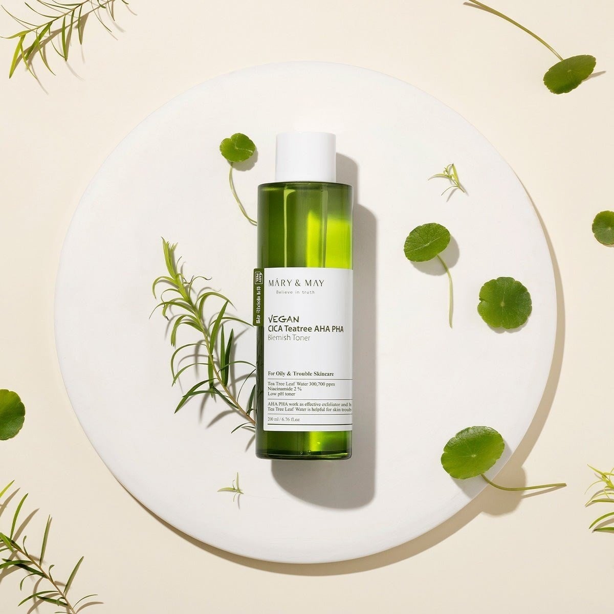 Mary & May TeaTree Cica AHA PHA Toner - Peeling Tonik 200 ml