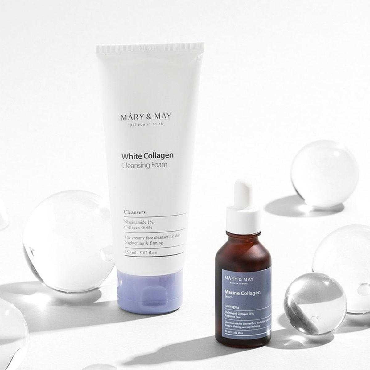 Mary & May White Collagen Foam - Temizleyici Köpük 150 ml