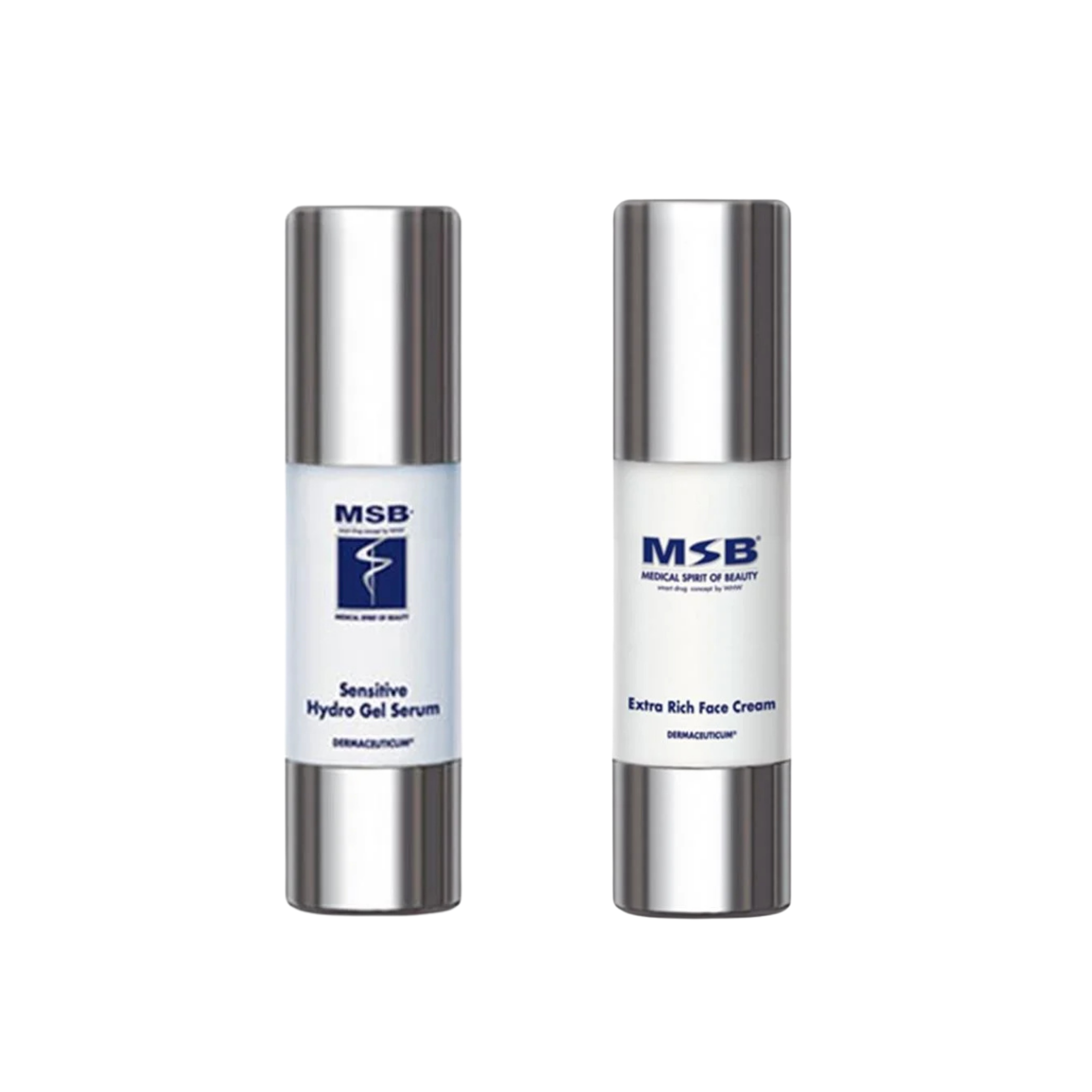 MSB Extra Rich Face Cream - 50 ml + MSB Sensitive Hydro Gel Serum - 50 ml