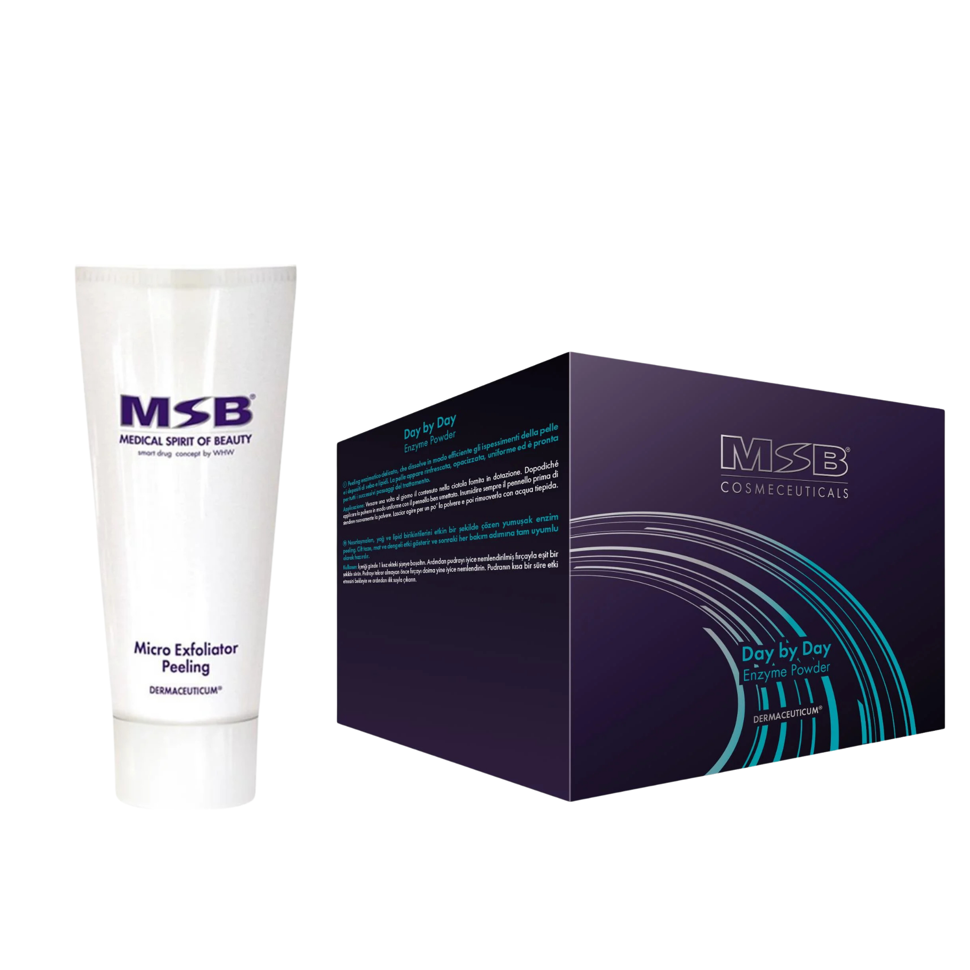 MSB Micro Exfoliator Peeling - 100 ml + MSB Day By Day Enzyme Powder - 30x1 gr