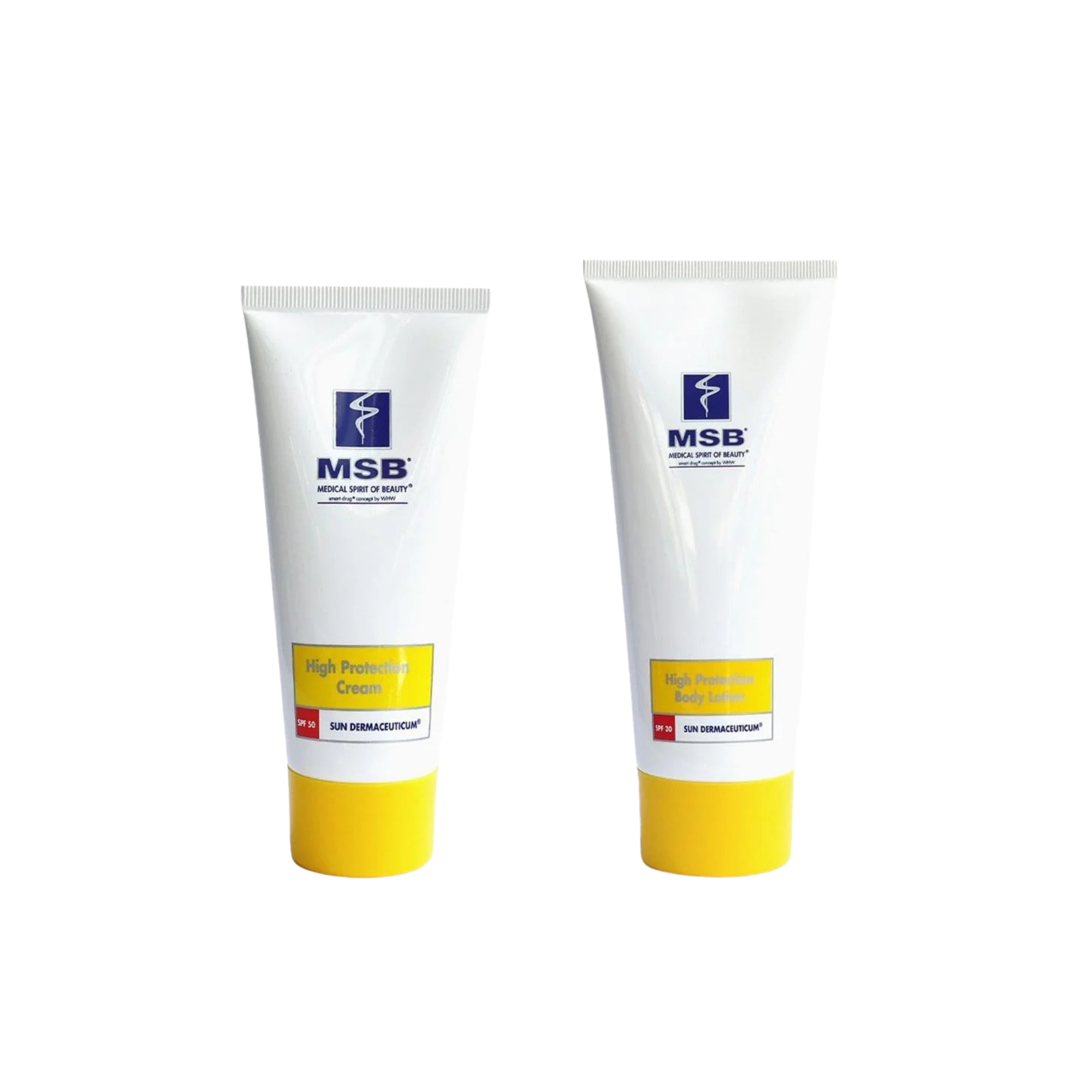 MSB SPF50+ High Protection Cream + MSB SPF30+ High Protection Body Cream