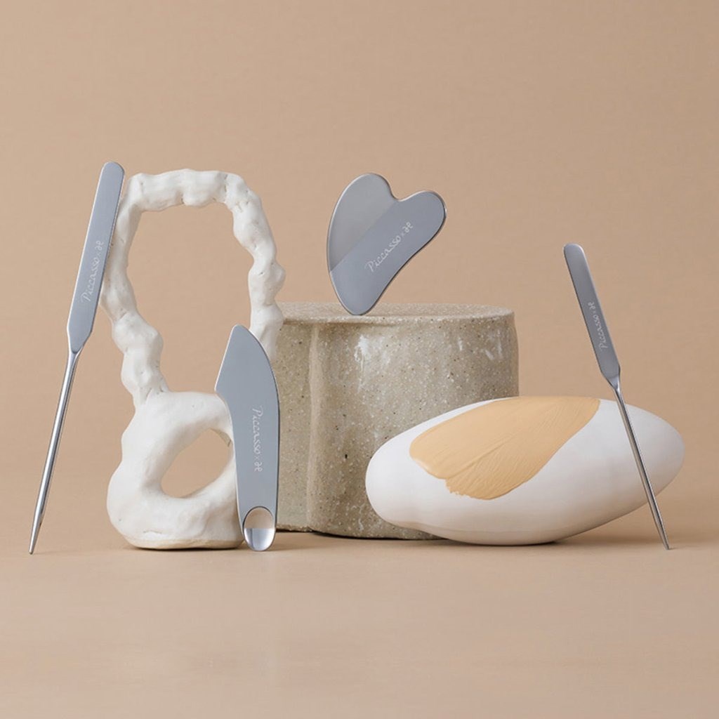 Piccasso Makeup Piccasso Pro Spatula Set - 2’Li Sünger Hediyeli