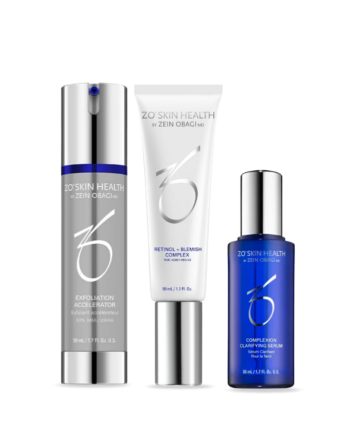 Retinol + Blemish Complex 50 ml & Exfoliation Accelerator 50 ml & Complexion Clarifying Serum 50 ml