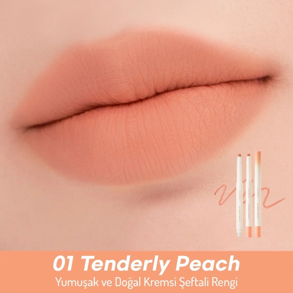 Romand Lip Mate Pencil - Doğal Mat Dudak Kalemi Fig Breeze