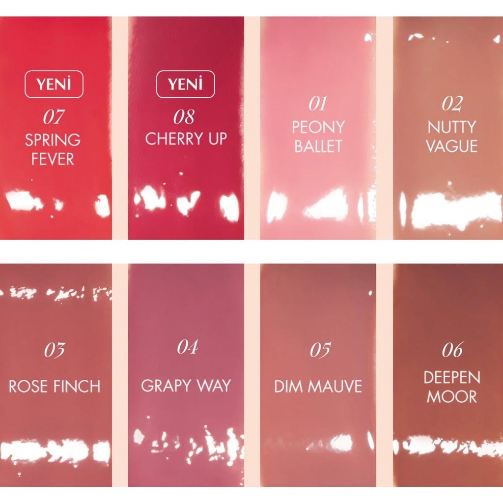 Rom&nd Glasting Color Gloss - Dolgun Görünüm Gloss 08 Cherry Up