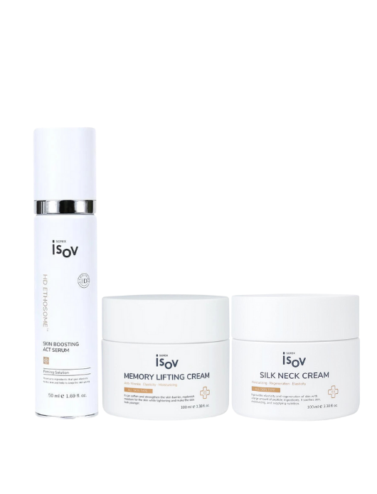Skin Boosting ACT Serum 50 ml & Memory Lifting Cream 100 ml & Silk Neck Cream 100 ml