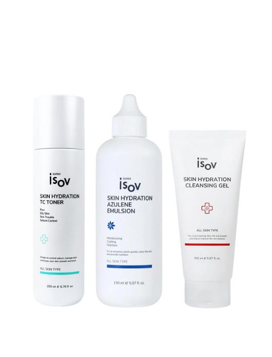 Skin Hydration Cleansing Gel 150 ml & Skin Hydration TC Toner 200 ml & Skin Hydration Azulene Emulsion 150 ml