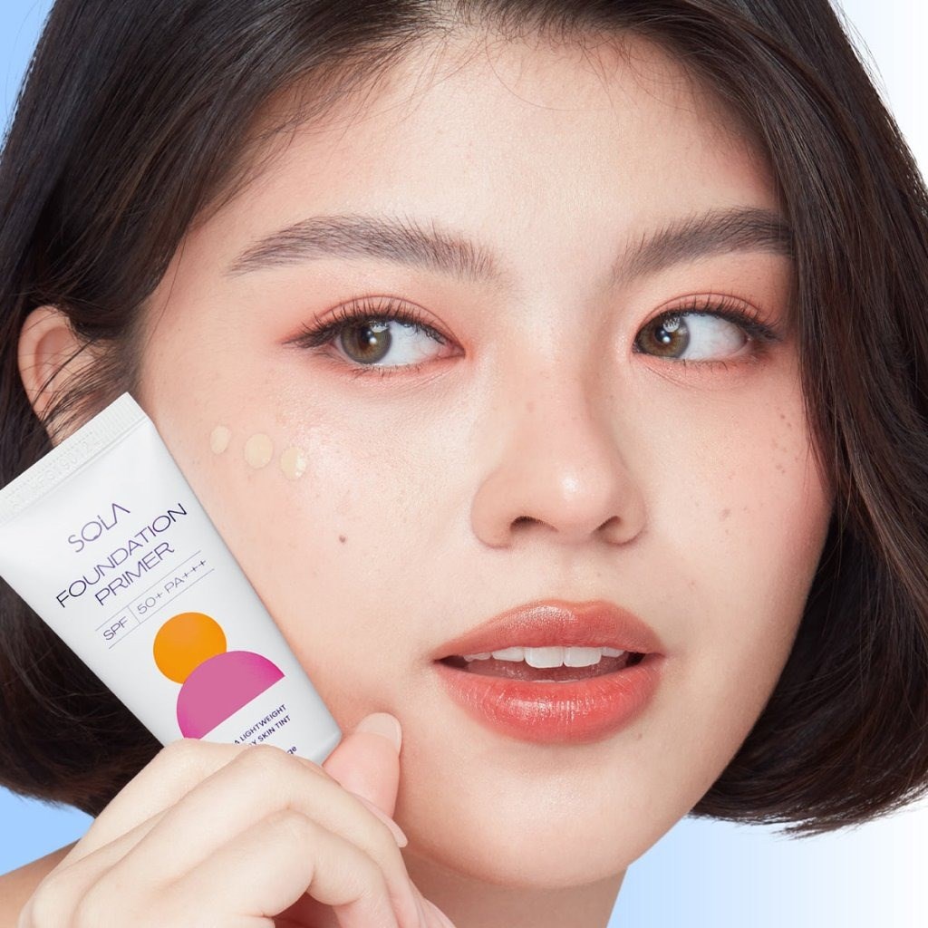SOLA Foundation Primer SPF50 - Işıltılı Güneş Bazı Light Beige