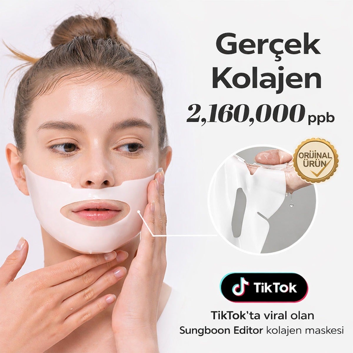 Sungboon Editor Clear Collagen Mask - Şeffaf Kolajen Maske 1 adet