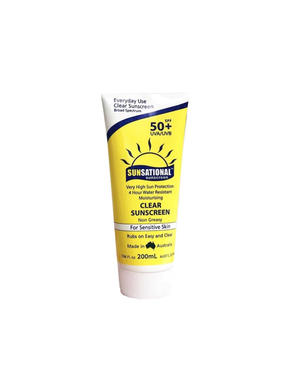 Sunsational SPF50+ Clear Sunscreen 200 ML