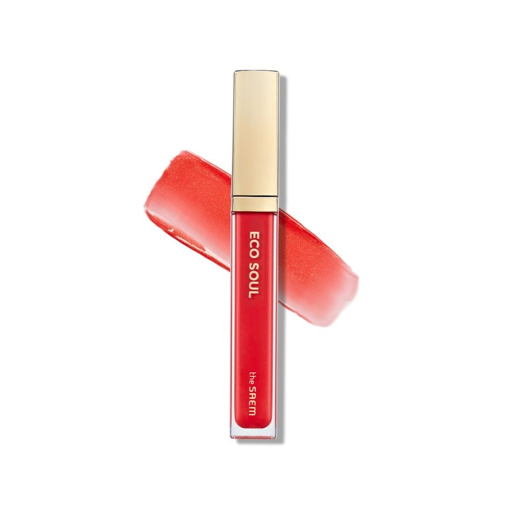 The Saem Eco Soul Shine Lip Gloss - Işıltılı Dudak Parlatıcı Coral Nectar
