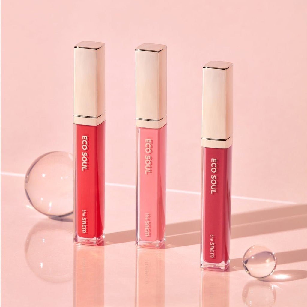 The Saem Eco Soul Shine Lip Gloss - Işıltılı Dudak Parlatıcı Sugar Pink