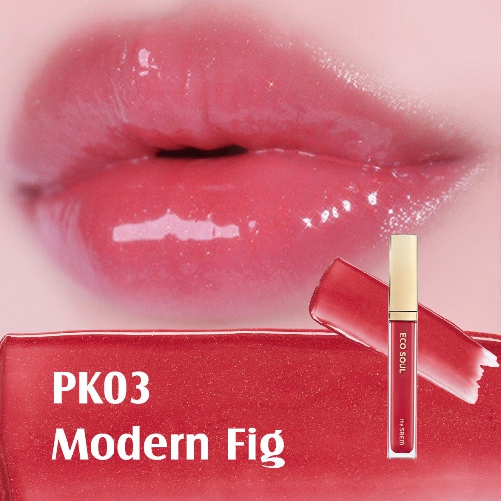 The Saem Eco Soul Shine Lip Gloss - Işıltılı Dudak Parlatıcı Sugar Pink