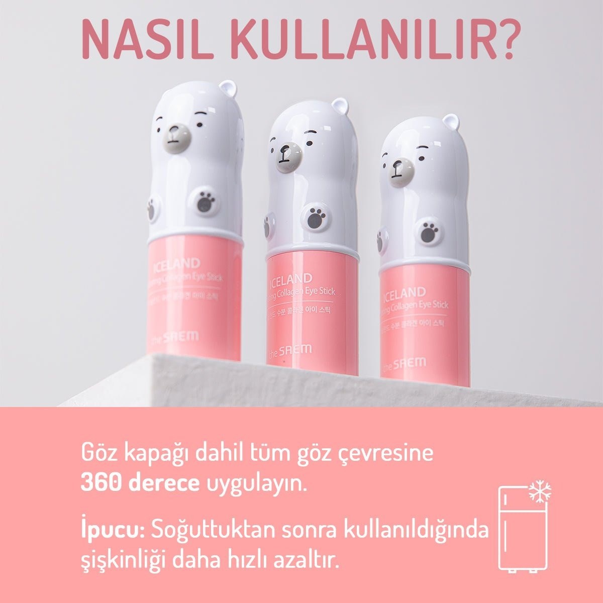 The Saem Iceland Eye Stick - Kolajen Göz Stick
