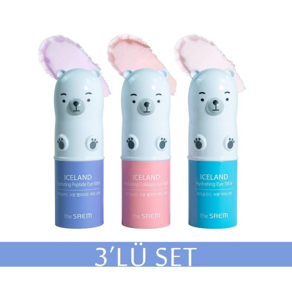 The Saem Iceland Hydra Eye Stick Set - Peptide 3’lü Set