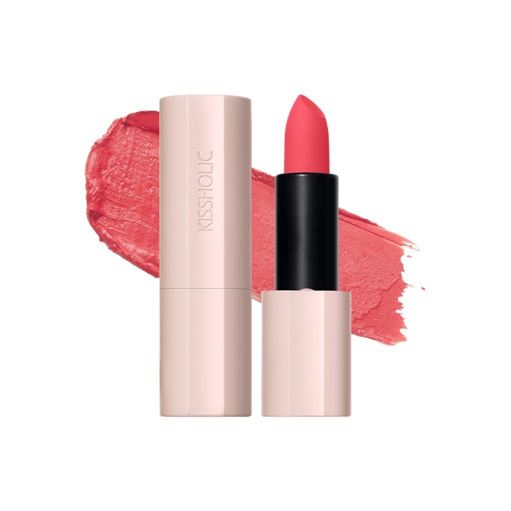 The Saem Kissholic Matte - Uzun Süre Kalıcı Mat Ruj Grapefruit Blended