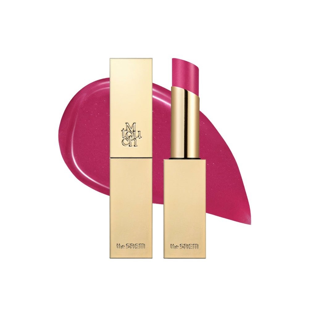 The Saem M Touch Shine Lipstick - Simli Parlak Ruj Red Show