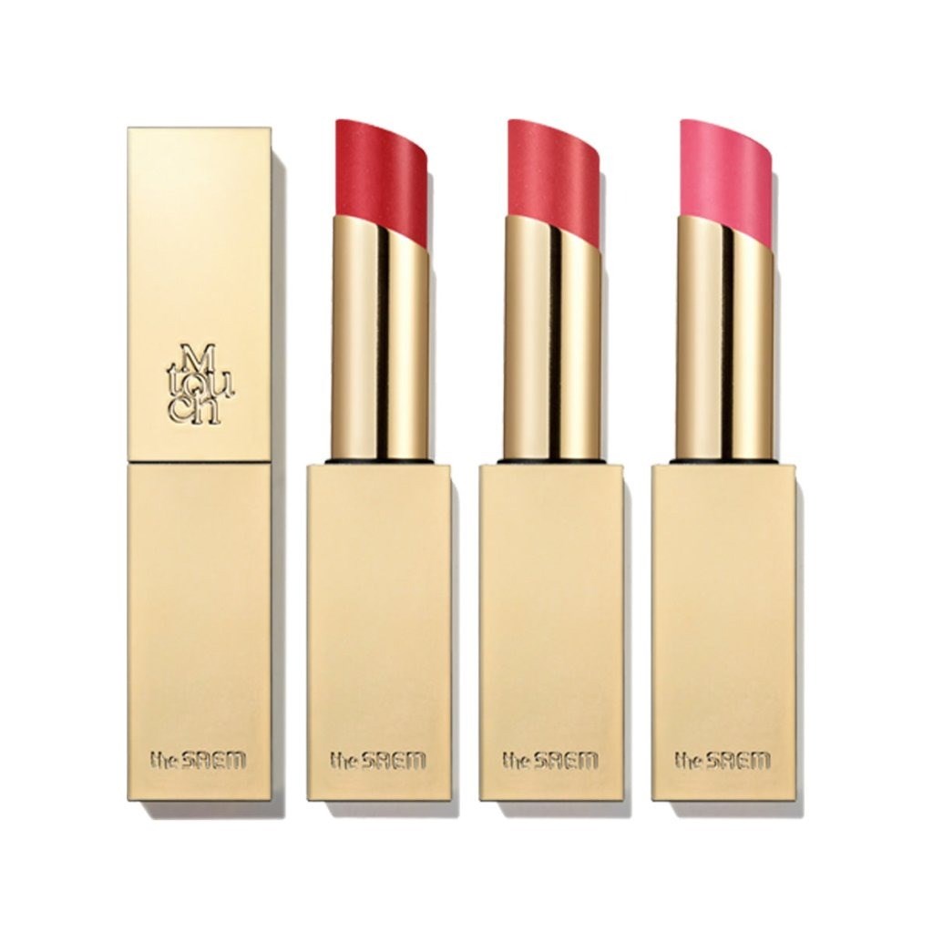 The Saem M Touch Shine Lipstick - Simli Parlak Ruj Cherry Blush