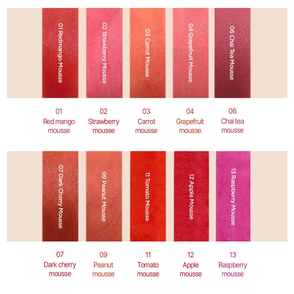 The Saem Mousse Candy Tint - Köpük Dudak Tint Redmango Mousse