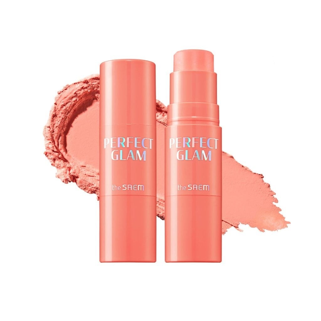 The Saem Perfect Glam Stick - Doğal Görünüm Stick Allık CR01 Apricot Milk