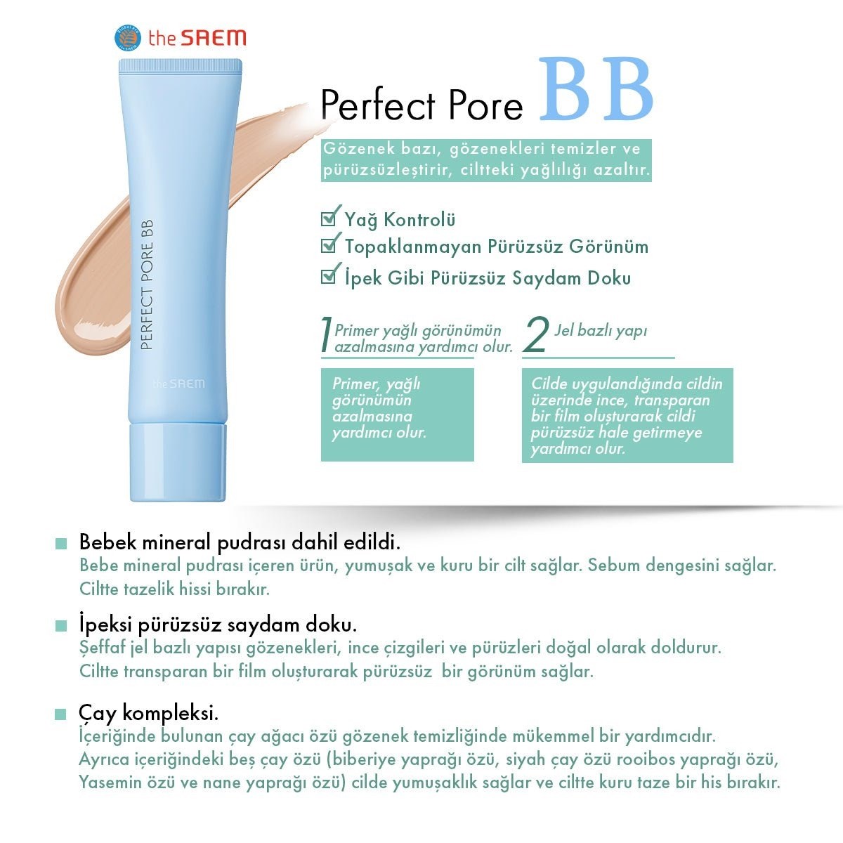 The Saem Perfect Pore BB - Light Beige 30 ml