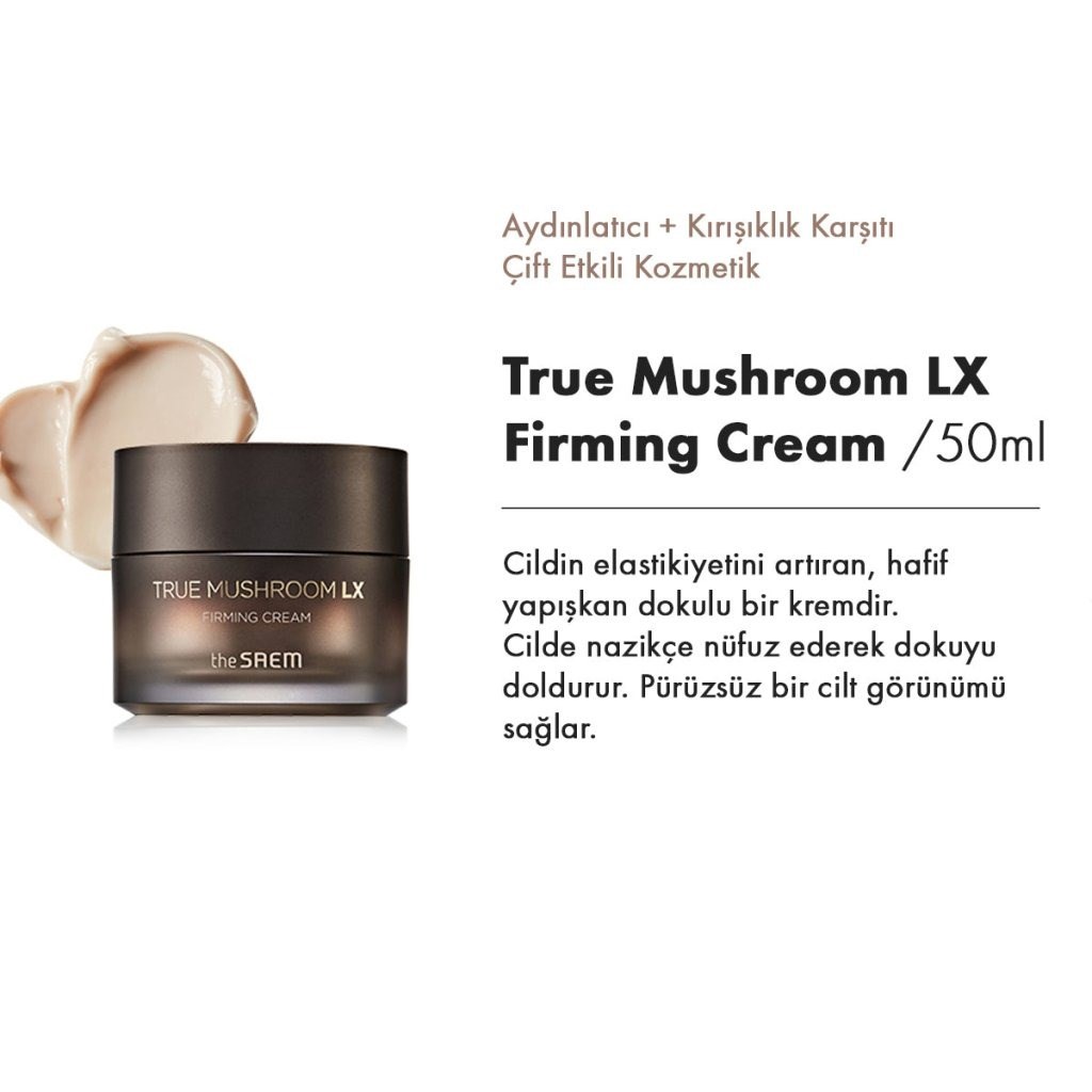 The Saem True Mushroom Set - Kırışıklık Karşıtı Cilt Bakım Seti