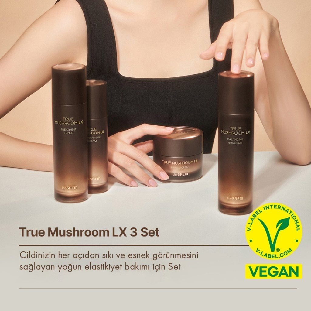 The Saem True Mushroom Set - Kırışıklık Karşıtı Cilt Bakım Seti