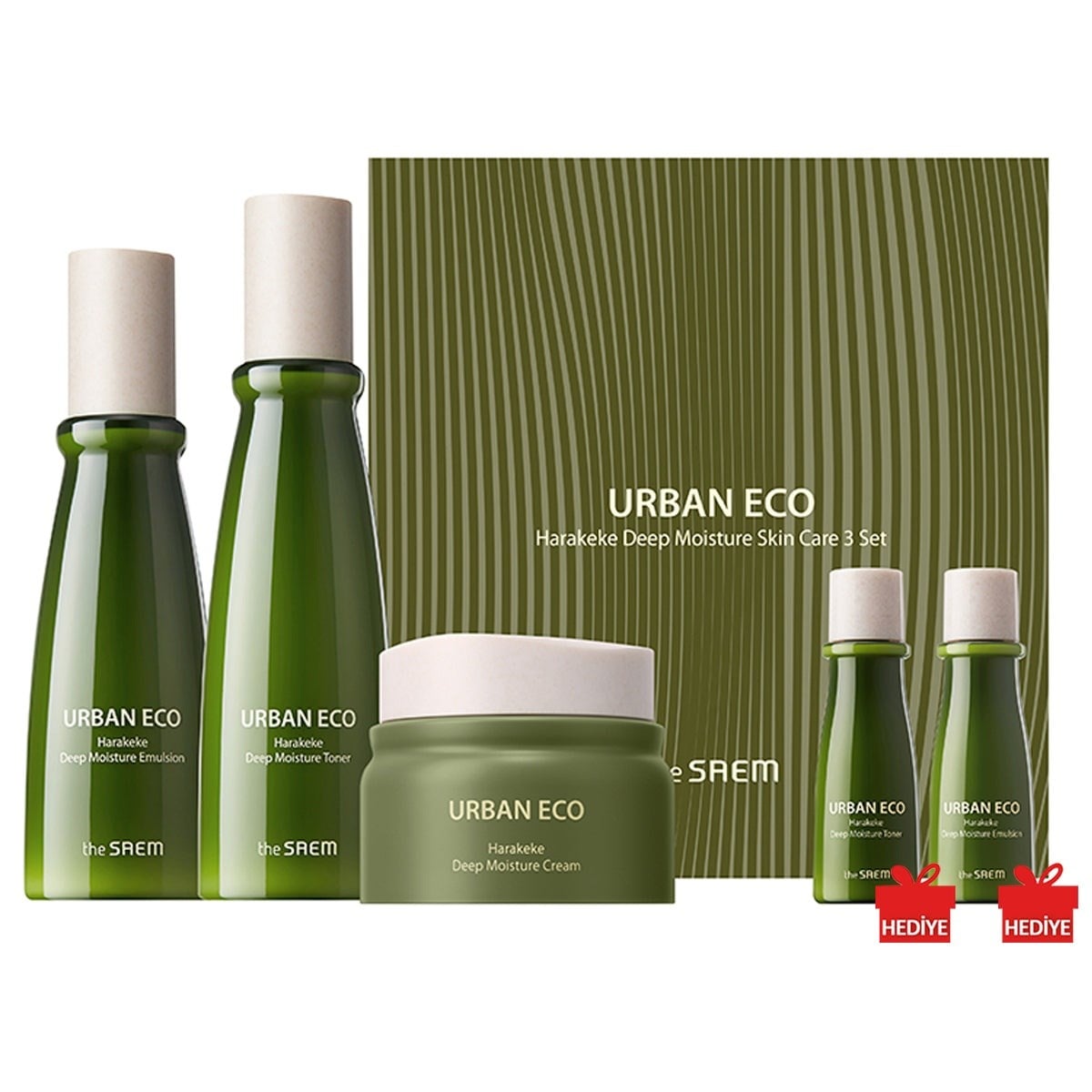 The Saem Urban Eco Harakeke Deep Moisture Skin Care 3 Set
