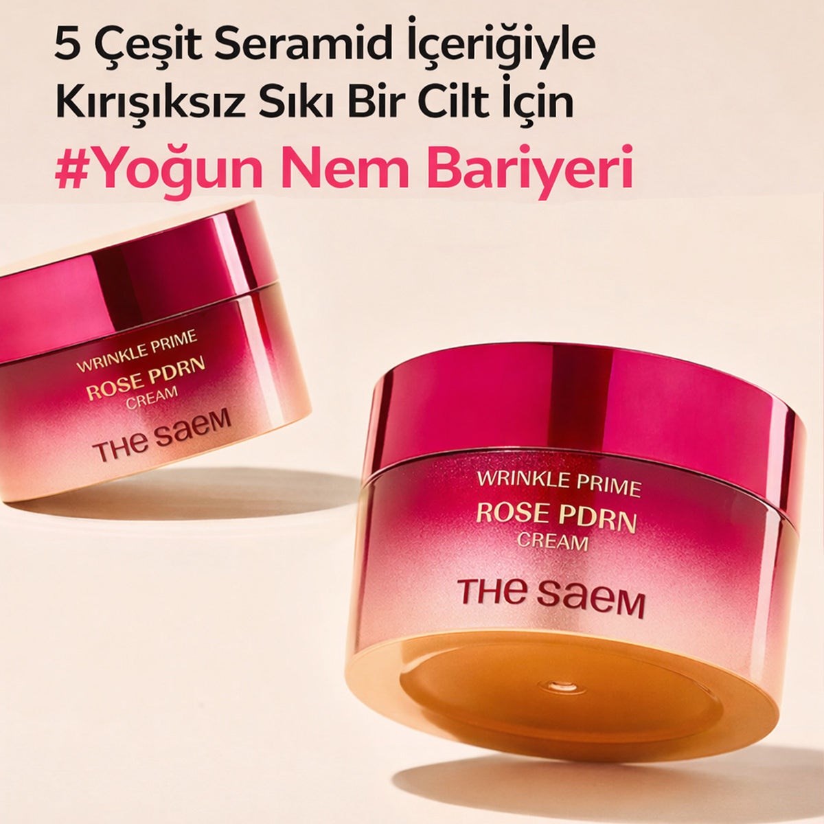 The Saem Wrinkle Prime Rose PDRN Cream – Anti-Aging Bakım Kremi