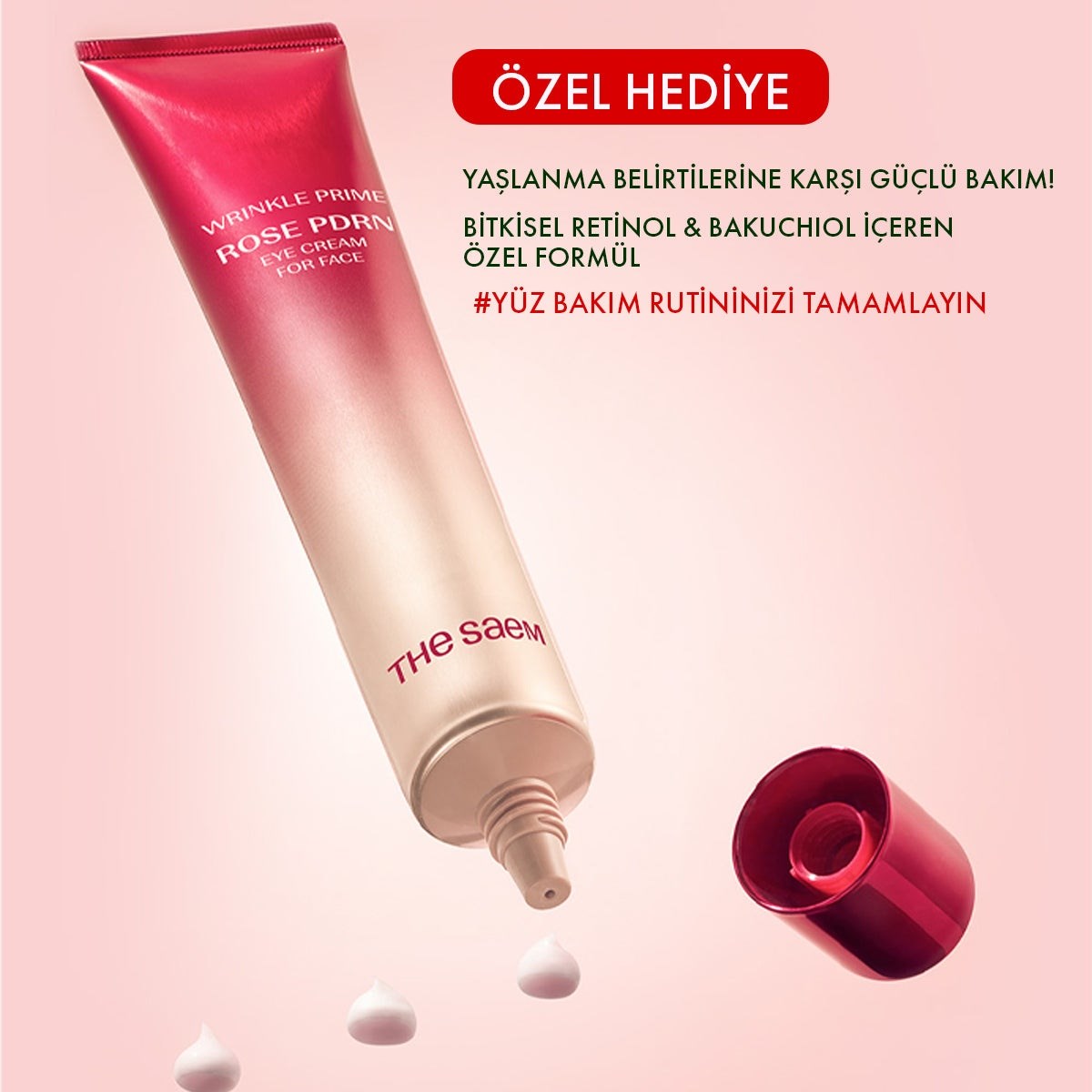 The Saem Wrinkle Prime Rose PDRN Set – Sıkılaştırıcı Bakım Seti