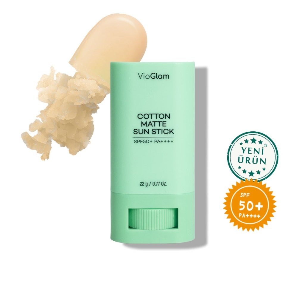 VioGlam Cotton Matte Sun Stick - Mat Bitiş Güneş Kremi