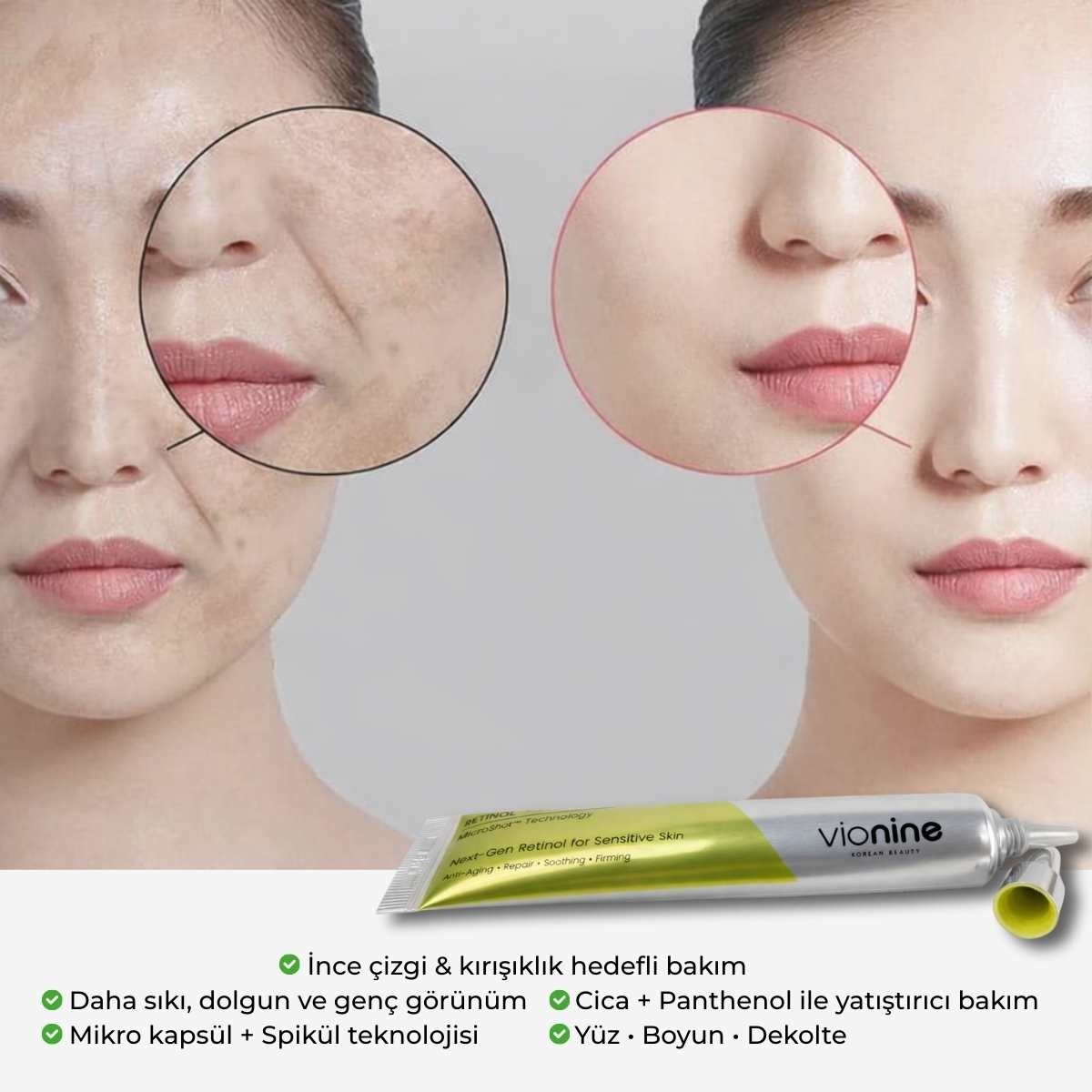 Vionine 2'li Retinal Shot Plus PDRN Cica Cream %0,1 Made In Korea 20 ml x 2