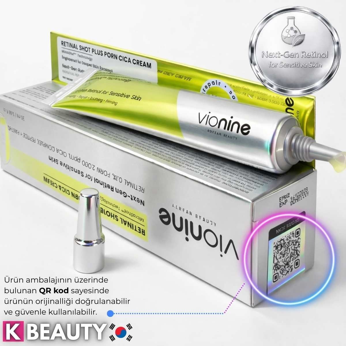 Vionine 2'li Retinal Shot Plus PDRN Cica Cream %0,1 Made In Korea 20 ml x 2