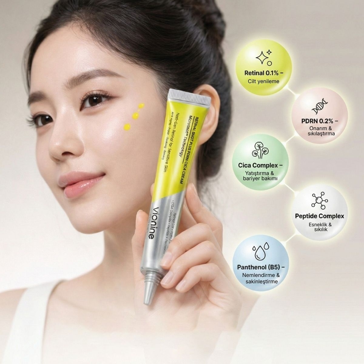 Vionine 2'li Retinal Shot Plus PDRN Cica Cream %0,1 Made In Korea 20 ml x 2
