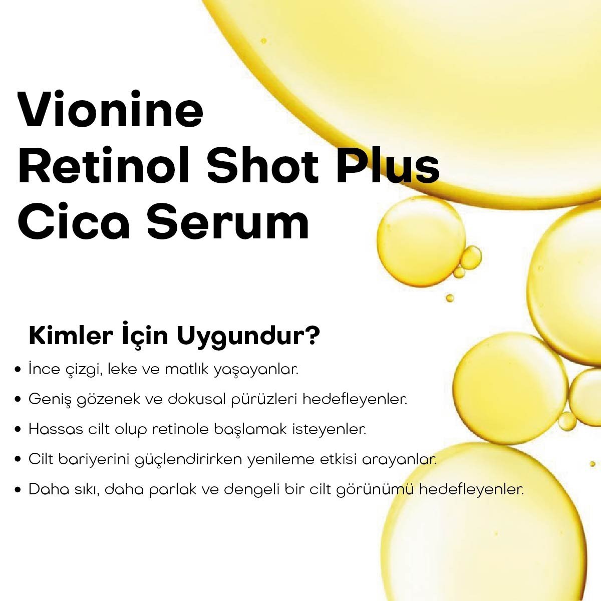 Vionine 2'li Retinol Shot Plus Cica Serum %0.1 Made In Korea 50 ml x 2